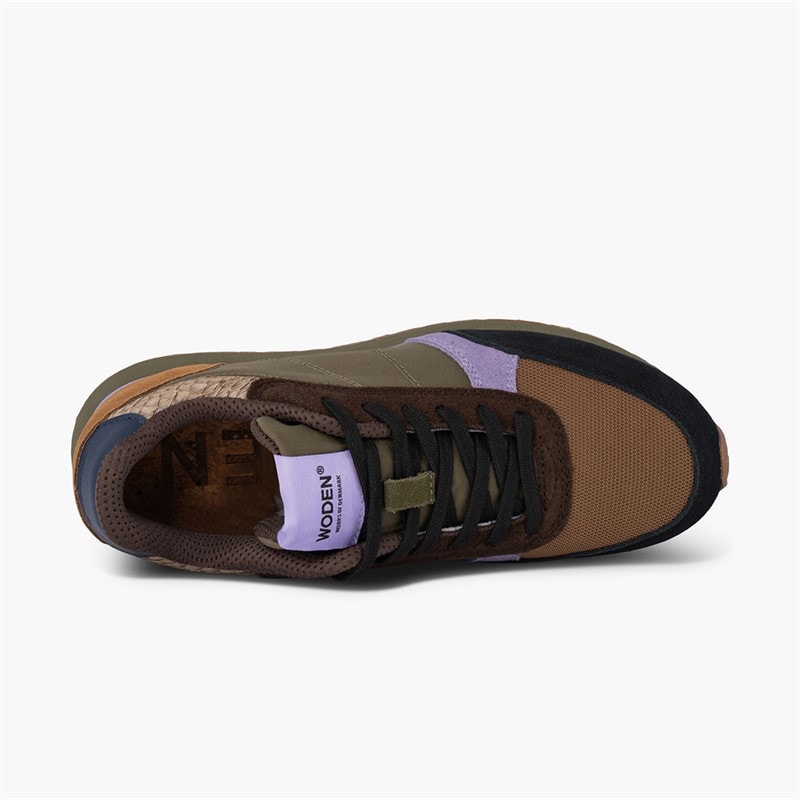 Woden Damen Ronja Sneakers 214 Dark Olive/Orchid - Bild 4