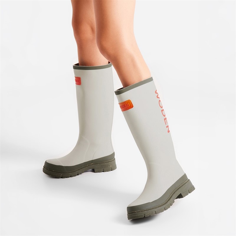 Woden Bottes imperméables en caoutchouc Femme 149 Stone