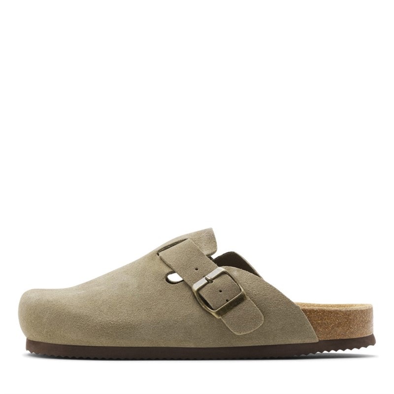 CPH Comfort Bio Clog Suède Sandalen Taupe - Afbeelding 1