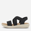 CPH Comfort Dames Chunky Elastische Sandalen Zwart