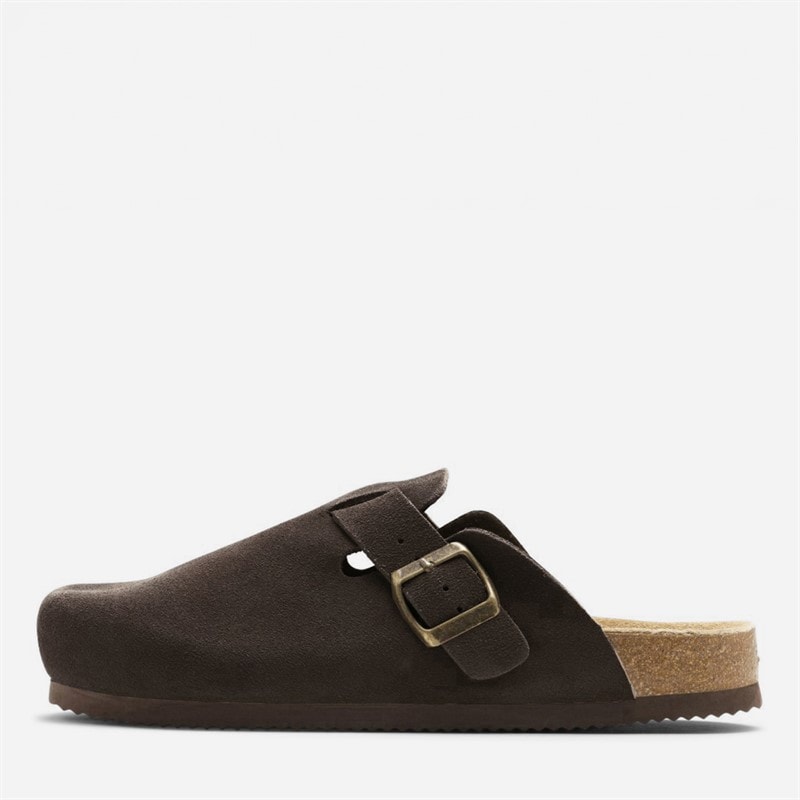 CPH Comfort Bio Klompen Suède Sandalen Dark Brown - Afbeelding 1