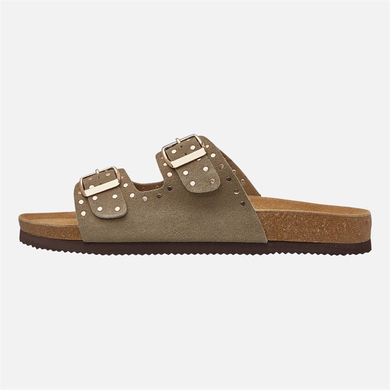 CPH Comfort Dames Bio Nieten Sandalen Taupe - Afbeelding 2
