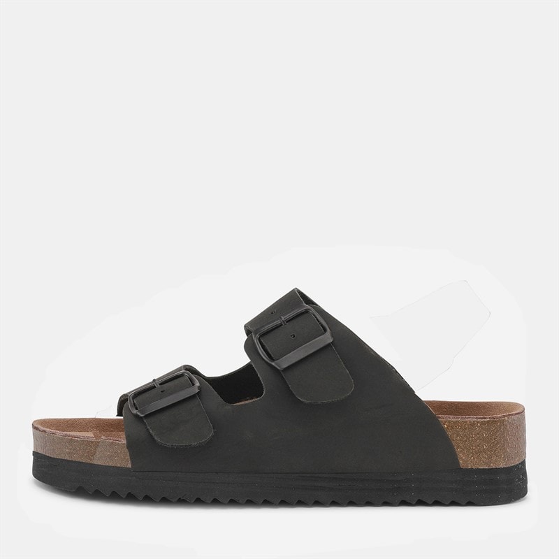CPH Comfort Dames Bio Chunk Twee Bandjes Sandalen Zwart