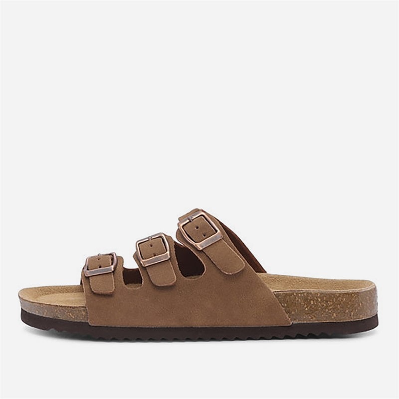 CPH Comfort Bio Drie Bandjes Sandalen Camel