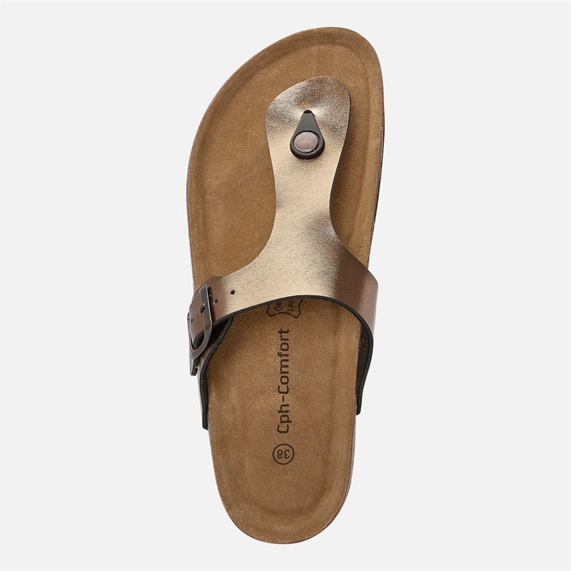 CPH Comfort Bio String Sandalen Brons - Afbeelding 4