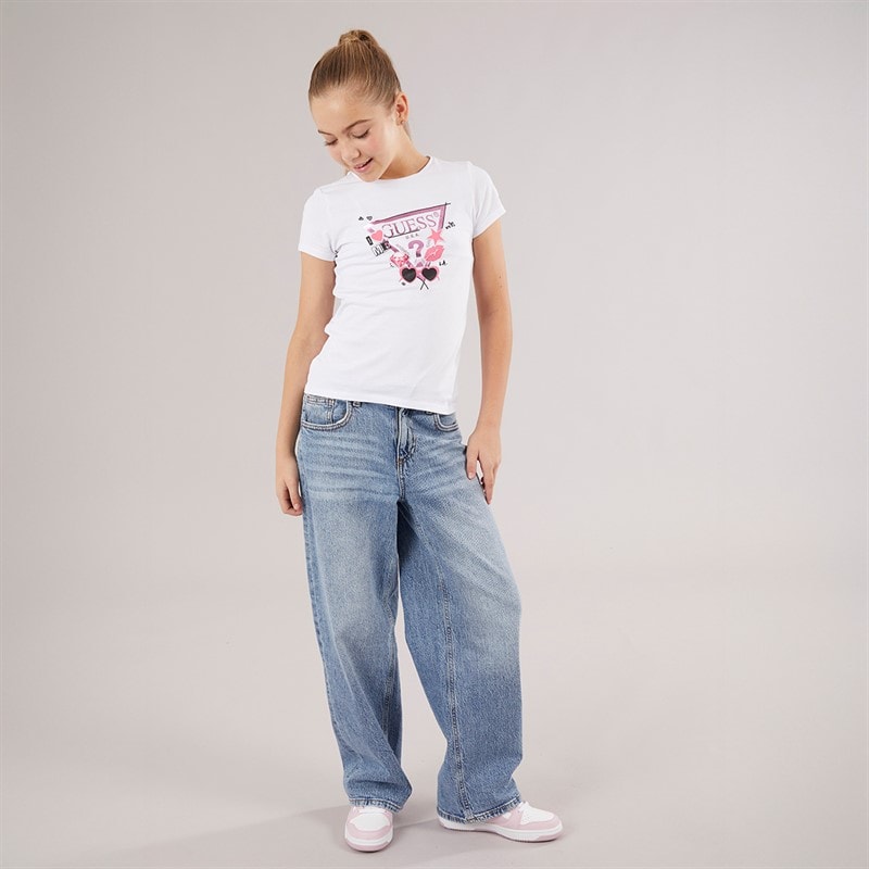 Guess Meisjes T-shirt Pure White - Afbeelding 3