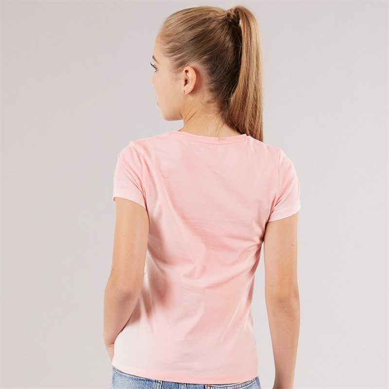 Guess T-shirt dla niej kolor Cotton Candy Pink – zdjęcie  2