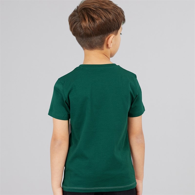 Guess T-shirt dla chłopca kolor Throwback Green – zdjęcie  2