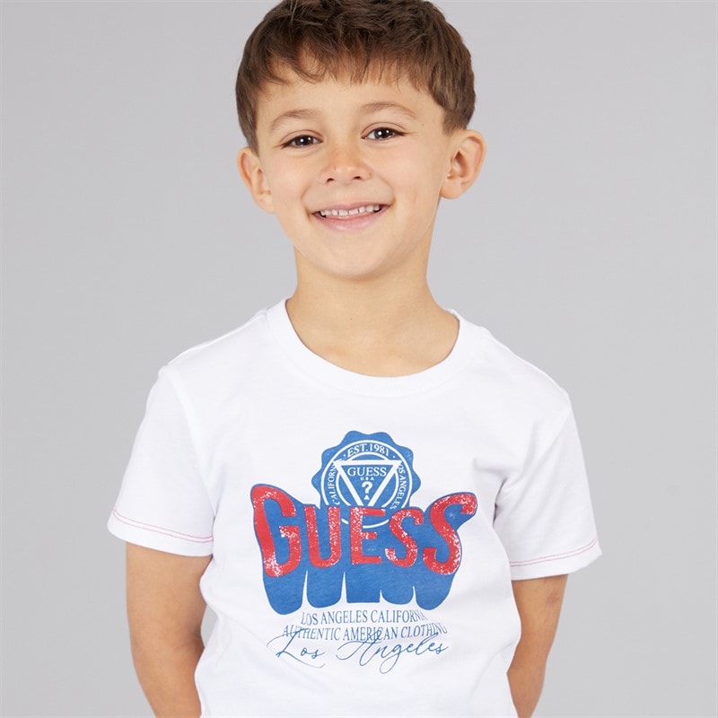 Guess Junge T Shirt Pure White - Bild 3