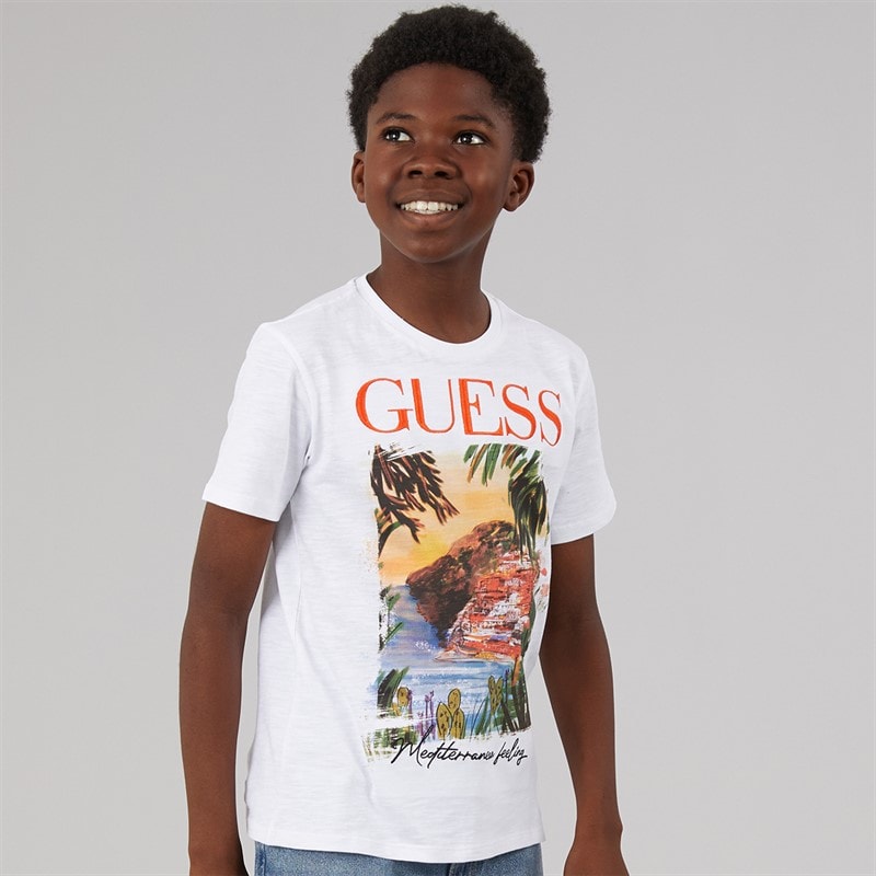 Guess T-shirt Garçon Pure White - Image 3