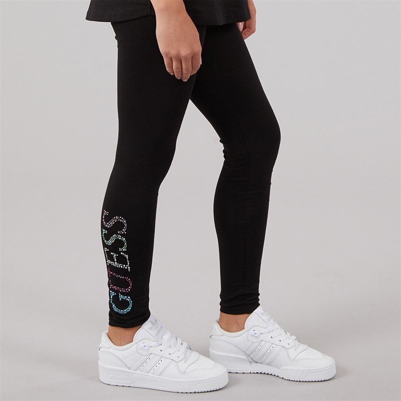 Guess legginsy dla dziewczynki kolor Jet Black A996