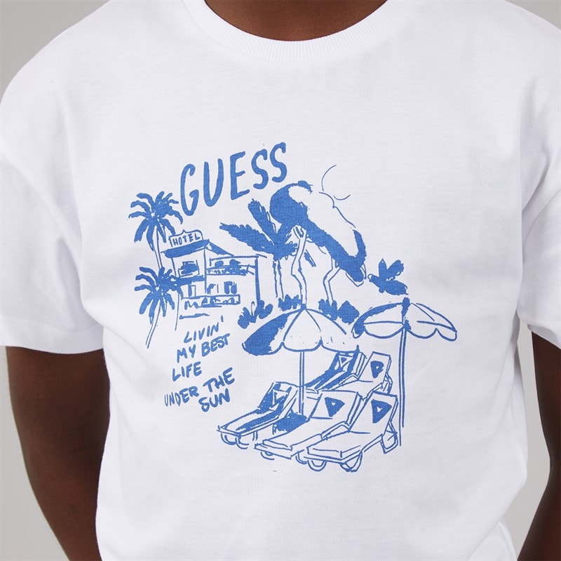 Guess Junge T-Shirt Pure White - Bild 3