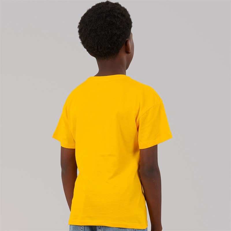 Guess T-shirt dla chłopca kolor Rich Yellow – zdjęcie  2