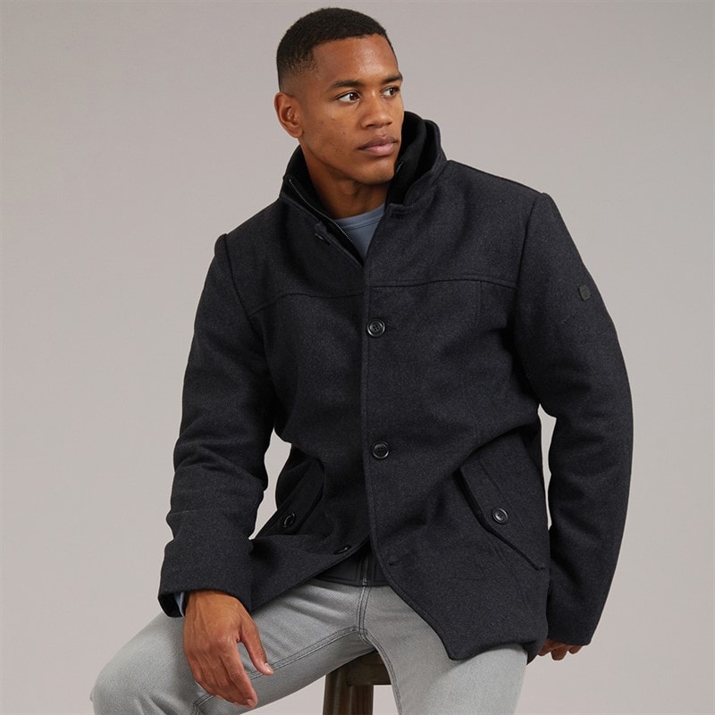 Indicode Heren lunik jas - Charcoal Mix