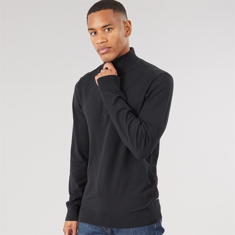 Indicode Pull en maille Liliamos hommes - Noir