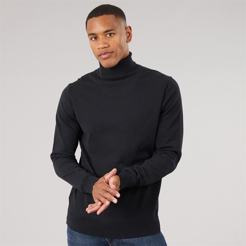 Indicode Pull en maille Van Paul hommes - Noir