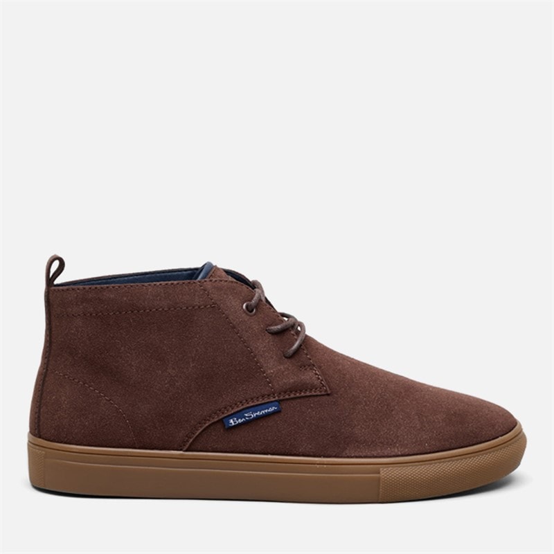 Ben Sherman Mężczyźni buty park chukka - Ciemnobrązowy