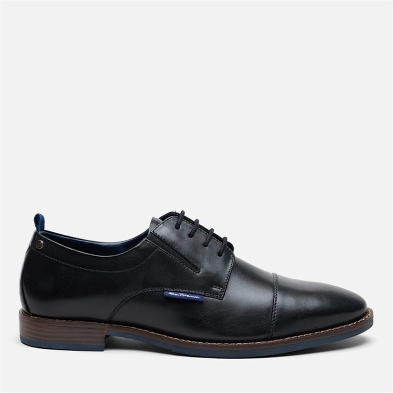 Ben Sherman Herren - Cavendish Zehenkappen-Schuhe - Black Leather