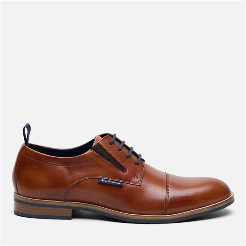 Ben Sherman Herren - Cavendish Zehenkappen-Schuhe - Tan Leather