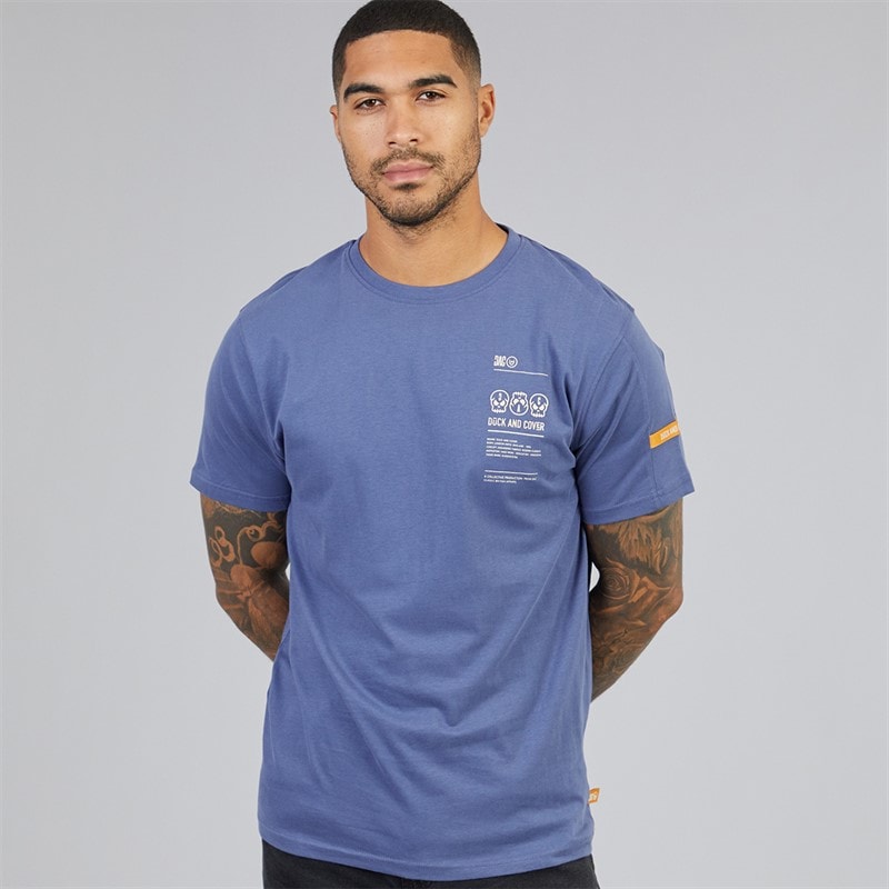 Duck and Cover Herren - Cramptone Carbon T-Shirt - Denim