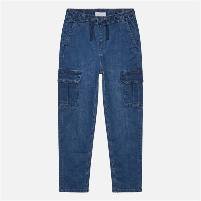 Bench Pantalon cargo en jean outrider garçons - Bleu moyen lavage