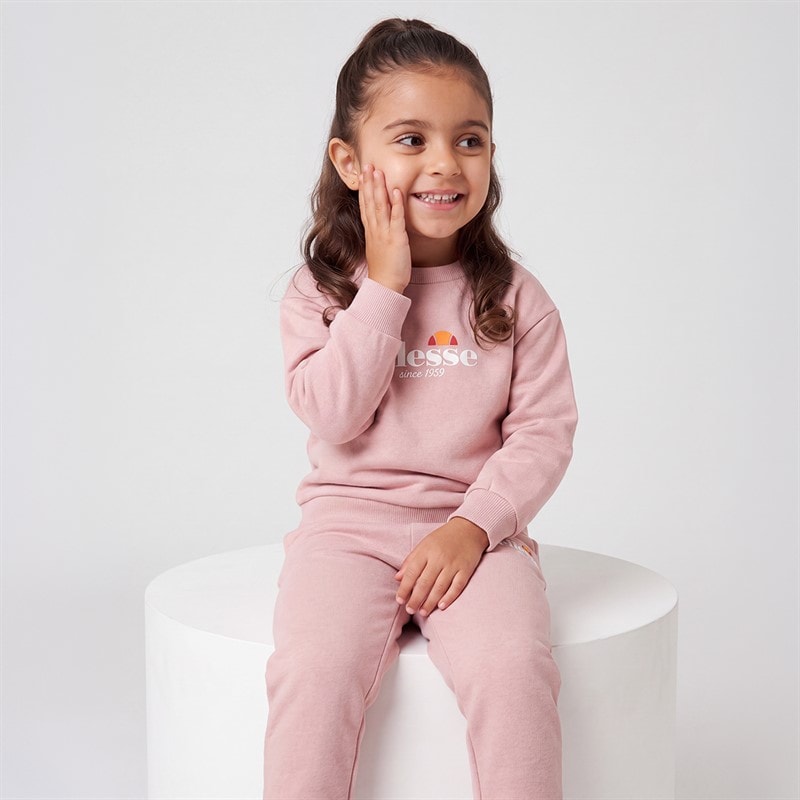Ellesse Dziewczęce bluza paige i spodnie dresowe - Różowy