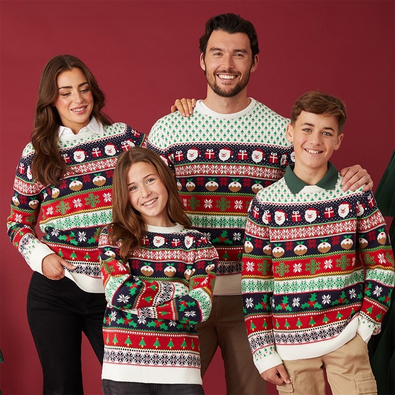 Fluid Pull jacquard de Noël hommes - Multi