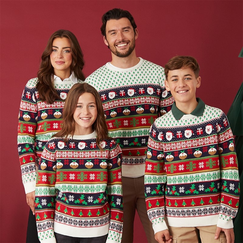 Fluid Pull jacquard de Noël enfants - Multi
