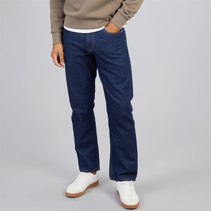 JACK & JONES Herren - Chris Original Relaxed Fit Jeans - Dunkelblau