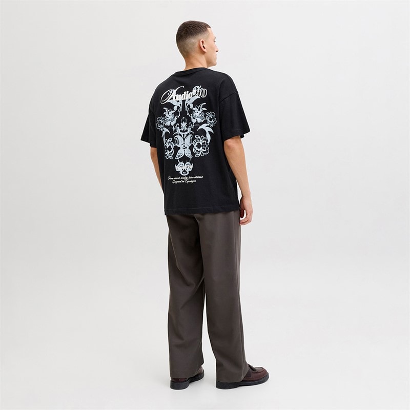 JACK & JONES T-shirt dos imprimé Montauk hommes - Black Detail Bandana