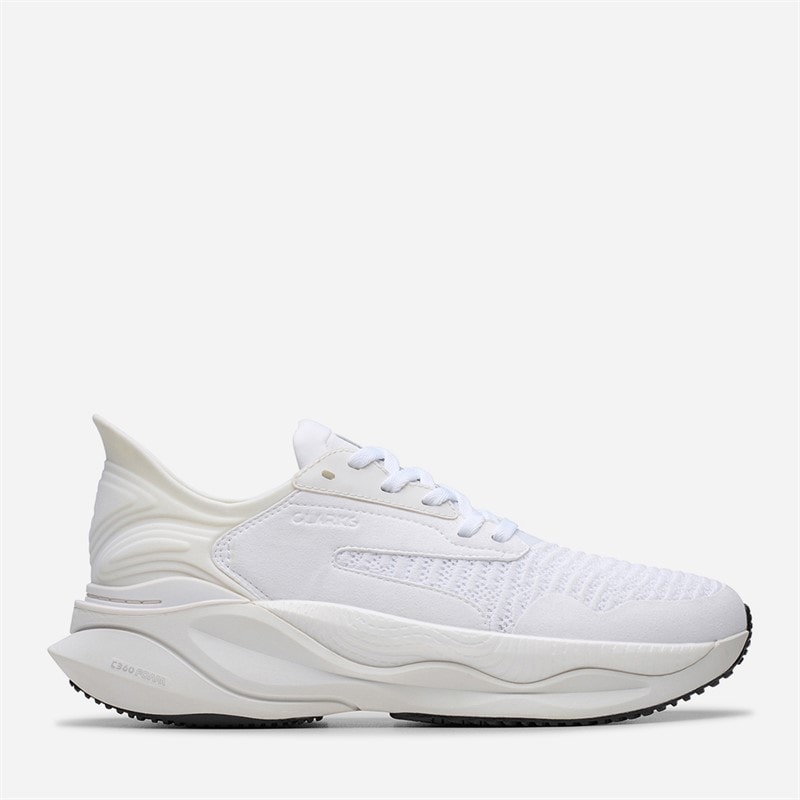 Clarks Herren - Pace Sneaker - Weiß