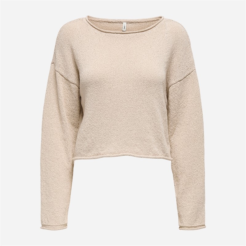 Only Dames sarah trui met lange mouwen - Pumice Stone