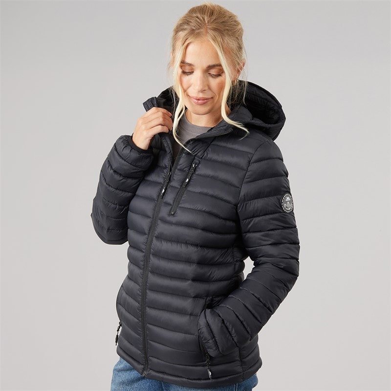 Trespass Veste matelassée à capuche Lenka 2 femmes - Noir/Noir