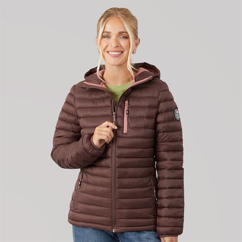 Trespass Veste matelassée à capuche Lenka 2 femmes - Mocha/Clay