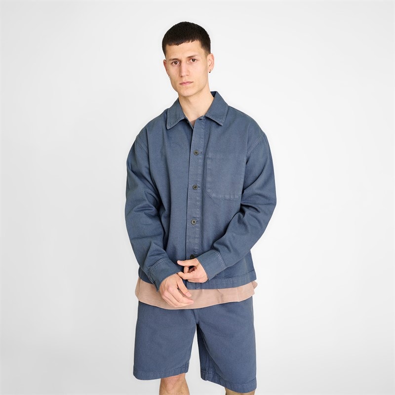 Resteröds Heren armstrong overshirt - Blauw