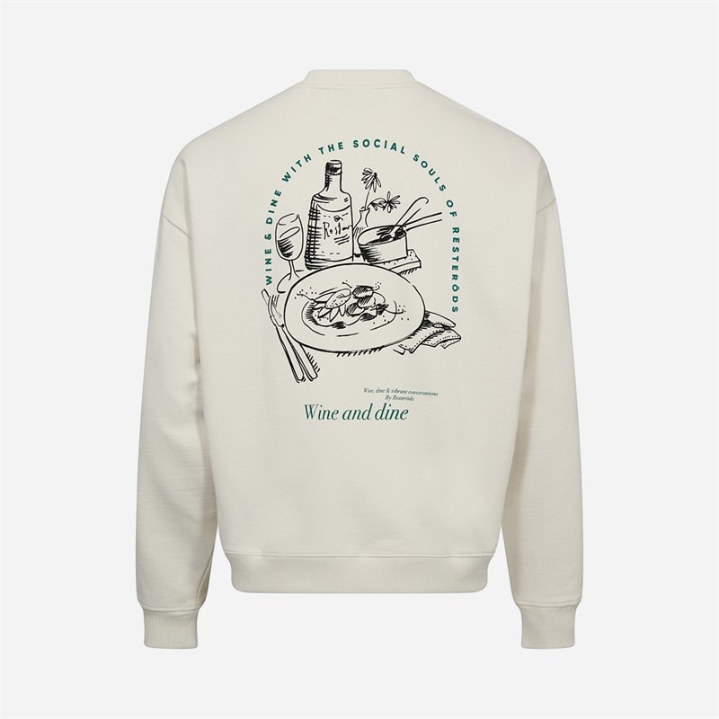 Resteröds Herren - Drake Sweatshirt - Weiß