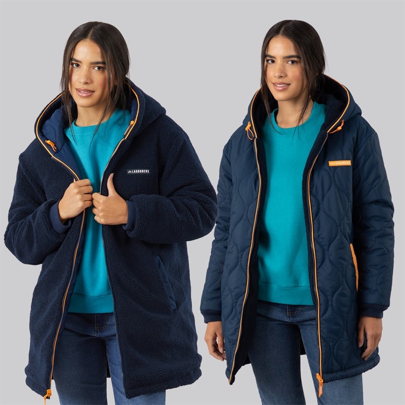 Lagooners Parka réversible willow femmes - Marine