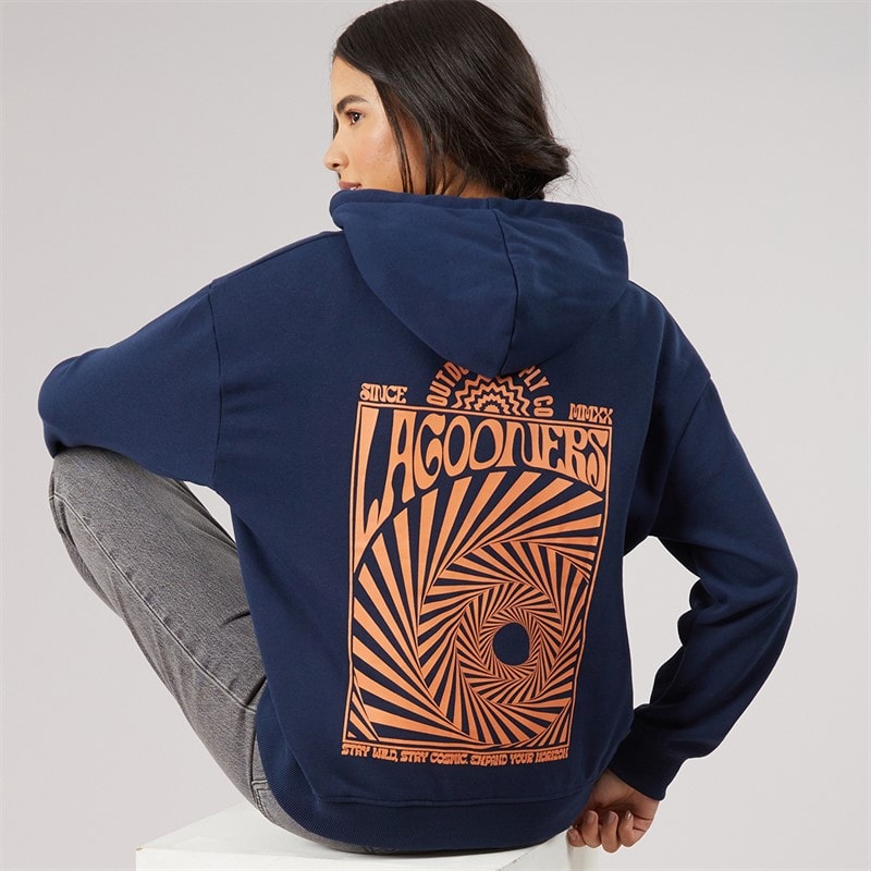 Lagooners Damen - Windrow Kapuzenpullover - Marineblau