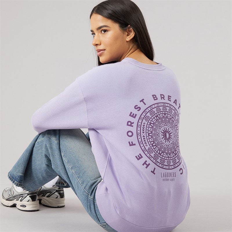 Lagooners Damen - Finchmere Grafik-Sweatshirt - Lilac