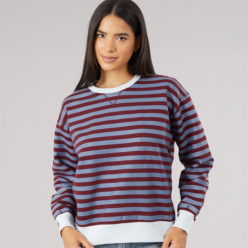 Lagooners Damen - Dewfall Gestreiftes Sweatshirt - Stone Blue