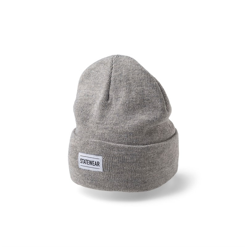 Upfront Juno fold beanie - Light Grey Melange