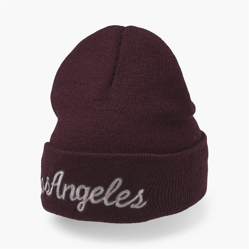 Upfront Kinder - Los Angeles Youth Beanie Bordeaux/Lt. Pink - Bordeaux/Hellrosa