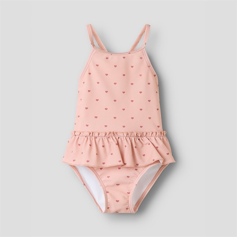 Lil' Atelier Dziewczęce strój kąpielowy Helga - Misty Rose