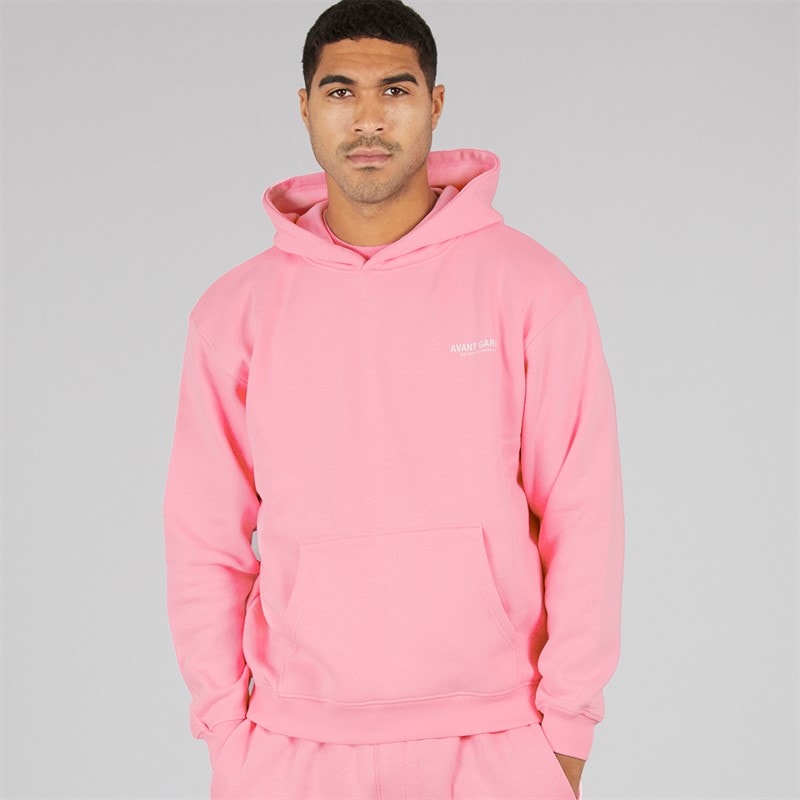 Avant Garde Mężczyźni lekko oversize'owa bluza z kapturem creatives - Bubblegum Pink