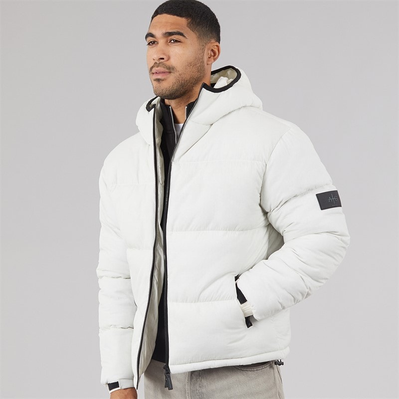 Avant Garde Mężczyźni pikowana kurtka tempete - Off White
