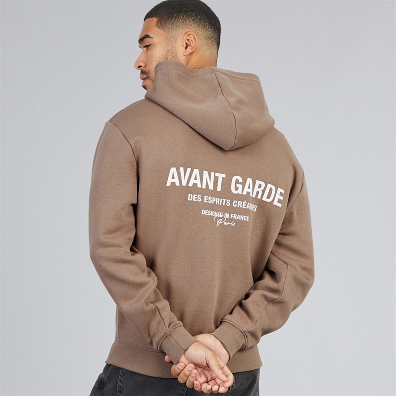 Avant Garde Mężczyźni bluza rozpinana z kapturem - Mink