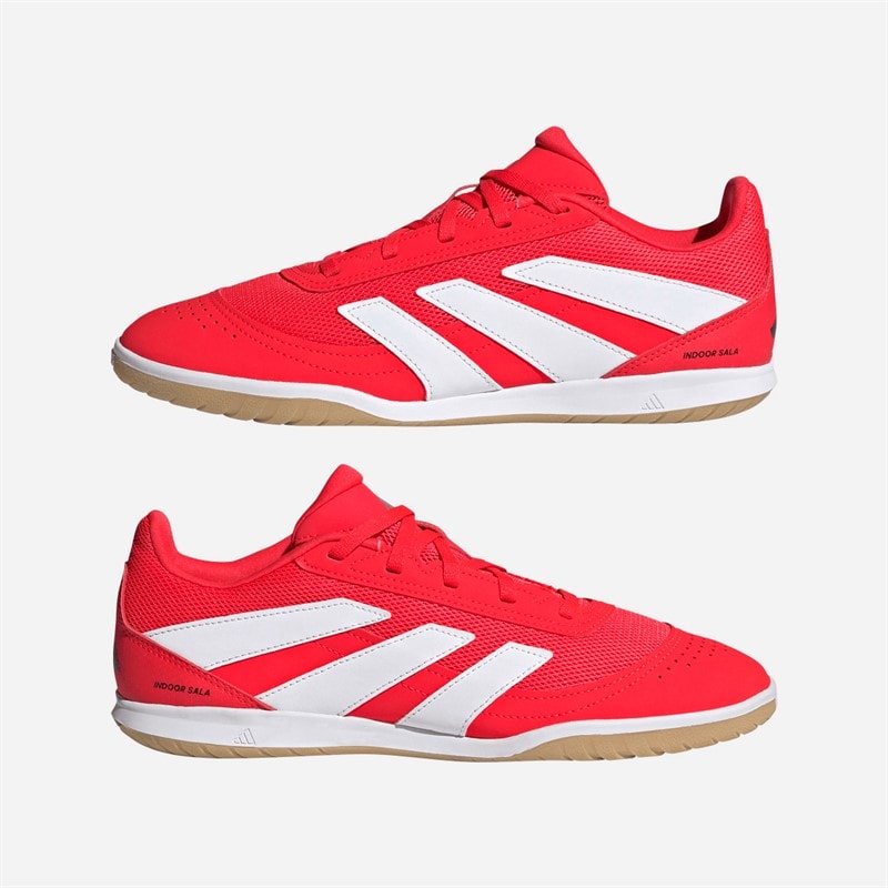 adidas Heren predator club in indoor sala voetbalschoenen - Lucid Red/Cloud White/Core Zwart