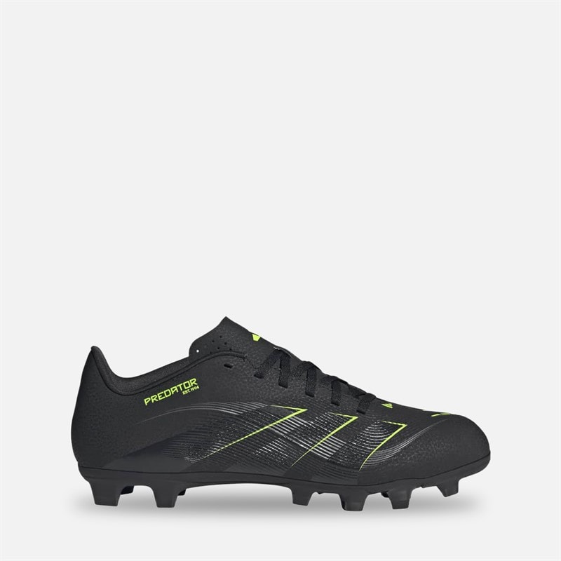 adidas Herren - Predator Club FG/MG Fußballschuhe für Fester Boden/Mehrfachboden - Core Schwarz/Carbon/Lucid Lemon
