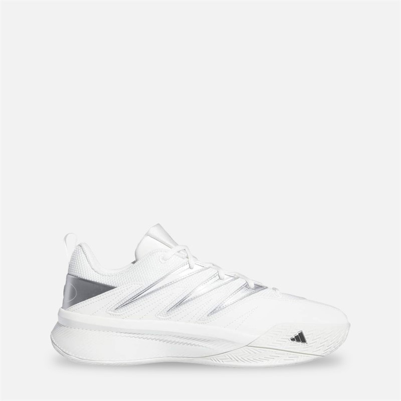 adidas Mężczyźni buty do koszykówki dame certified 3 low - Chalk White/Core Czarny/Silver Metallic