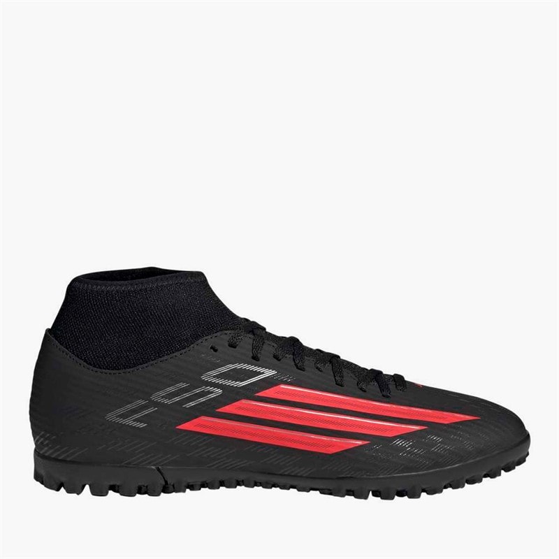 adidas Heren f50 club mid cut stealth victory pack tf astro voetbalschoenen - Core Zwart/Lucid Red/Zwart